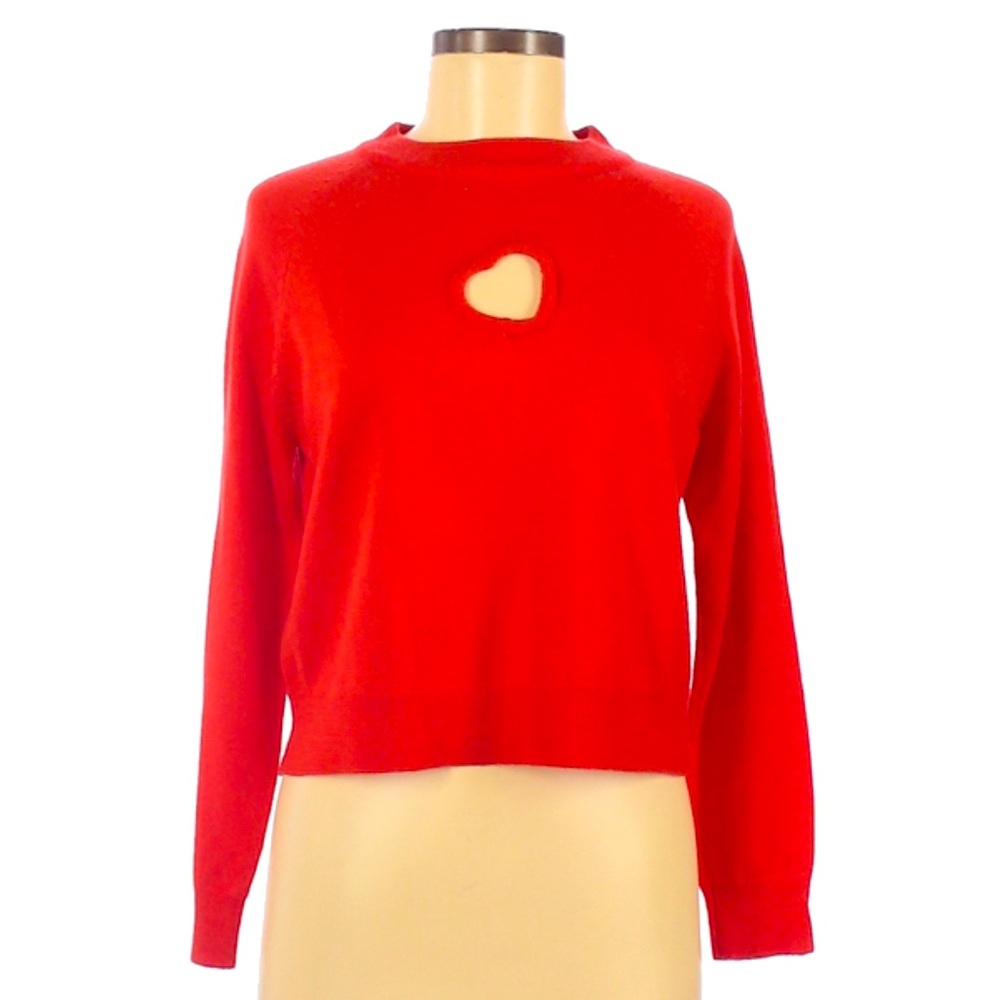Heart Cutout Sweater